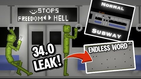 UPDATE 34.0  - NEW LEAK ENDLESS MAP EDITOR + NEW SUBWAY MAP | MELON PLAYGROUND