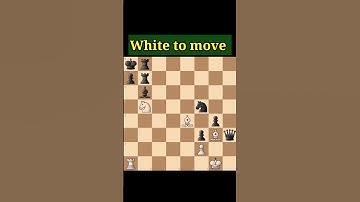 Chess Puzzle Mate in 2 🤔🤔#chess #puzzle #matein2