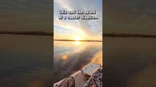 Sunrise, boat rides, and a cooter slushin. Sounds perfect! #boat #boatsound #boatlife #boating