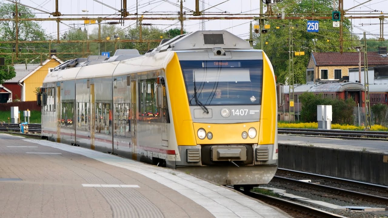 Många olika tåg i Nässjö