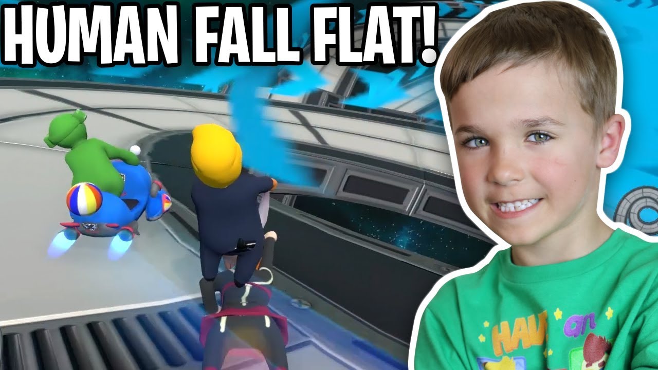 MR PRESIDENT AND GREEN ALIEN RACING ON A UFO 2 in HUMAN FALL FLAT