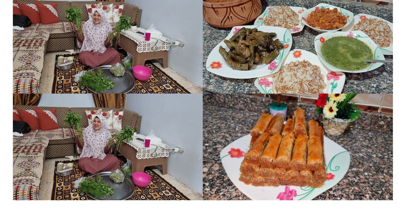 روتين اخر روقان فطار ملوخيه وباميه وجلاش يا سيدي