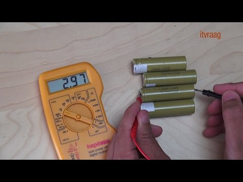 How to test 18650 battery cells to use for battery packs