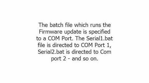 BARIX firmware update on RS-232 port