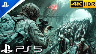 OUTBREAK IN A BUNKER (PS5) Immersive ULTRA Graphics Gameplay [4K60FPS] World War Z