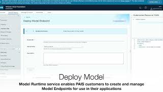 VMware Private AI Service - Model Store and Model Runtime Service