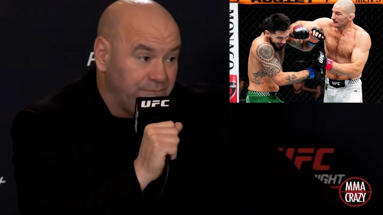 Dana White immediate Reaction to Sean Strickland TKO Alexander Hernandez at UFC Houston