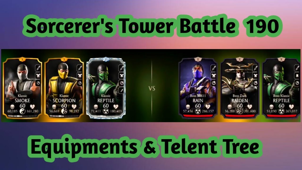 Sorcerer's Tower Boss Match 190 with Gold Team Fight + Reward | sorcerers tower 190 