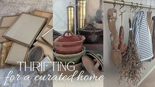 Thrifting for a Curated Home / Shop and Style with Me