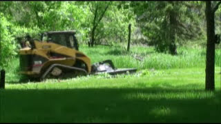 Quick Attach Brush Mower for Skid Steer Video #2 More Brush!
