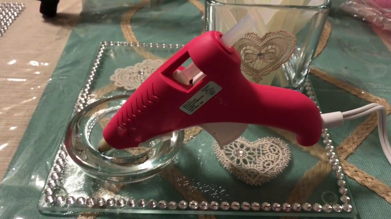 DIY DOLLAR TREE GLUE GUN STAND YouTube