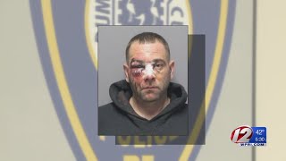 Cranston man charged with stabbing police officer