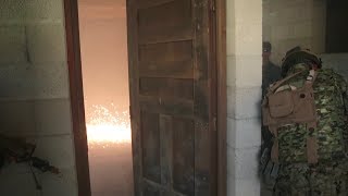 U.S. Marines Flashbang Grenade Training Exercise