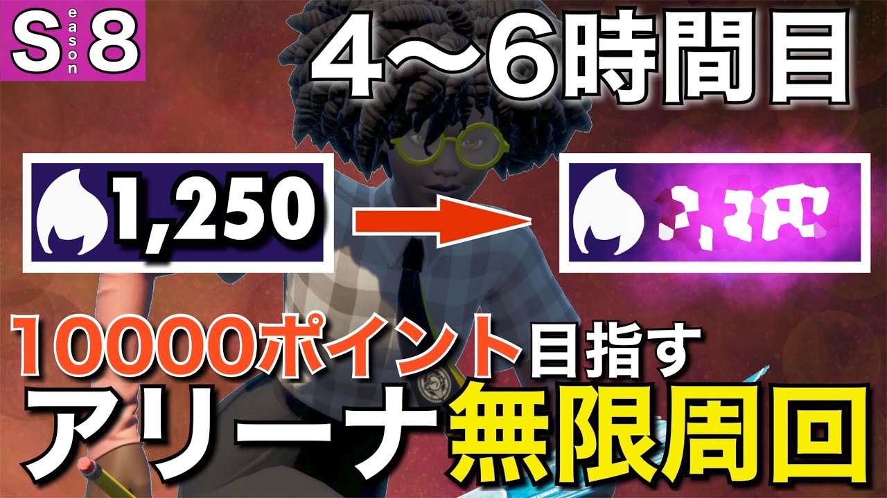 街降り固定縛り ポイントいくまでソロアリーナを無限周回する男 2 4 6時間目 フォートナイト Fortnite フォートナイト 動画まとめ