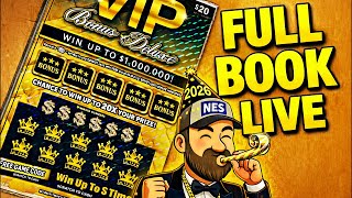 FULL NEW $20 BOOK OF LOTTERY TICKETS!  Happy 2026