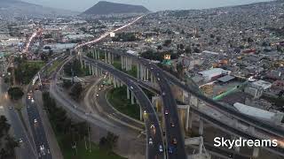 Ciudad de México salida carretera y autopista México Puebla con drone DJI mini3 4k