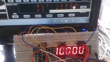 Arduino Encoder Max7219 Link2FS Stack Radios Cockpit simulator Display