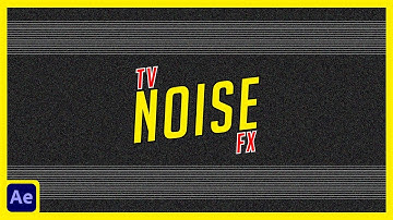 TV Noise Effect in After Effects - After Effects Tutorial - Free Project