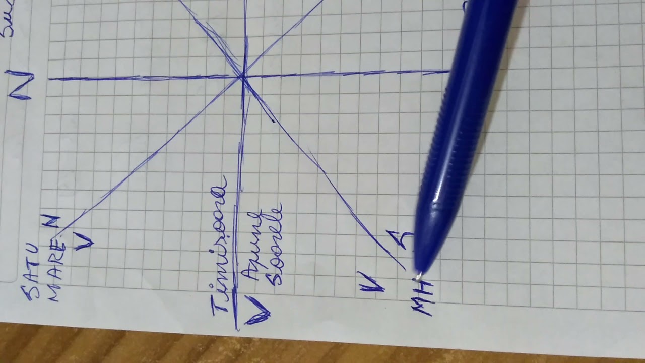 Punctele cardinale NSVE și NV, NE, SV, SE...