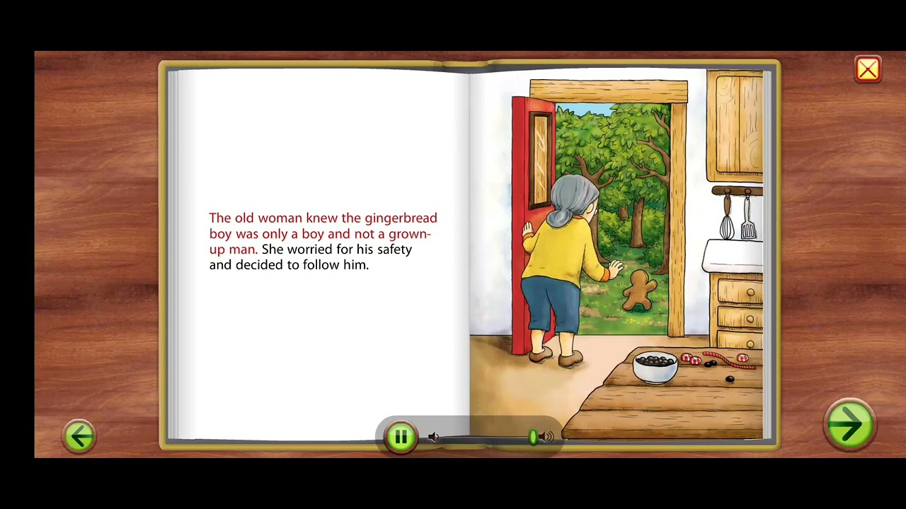 Starfall Talking Library, Fiction & Poetry stories, The Gingerbread Boy