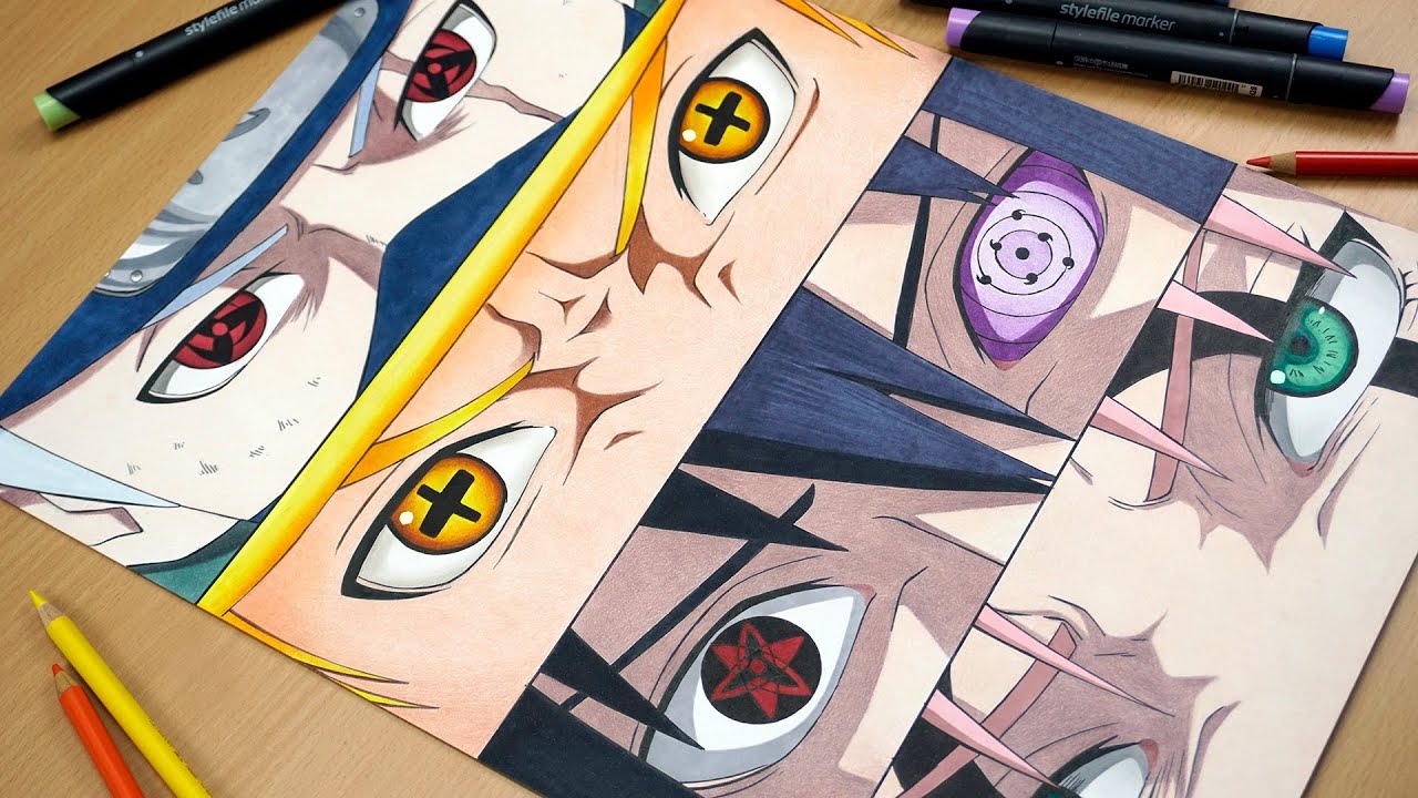 Drawing Kakashi, Naruto, Sasuke and Sakura [NARUTO] 