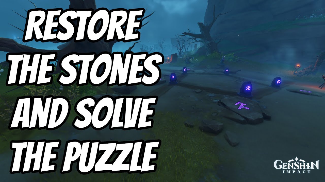 Restore the stones and solve the puzzle Genshin Impact YouTube