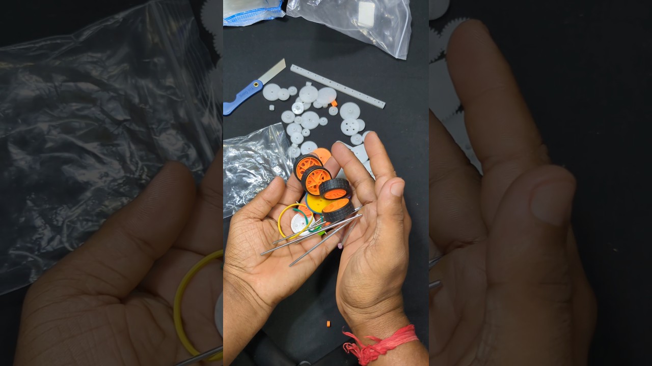 78 PCS Plastic Gear Set Rack Pulley Belt Worm Single Double Gears DIY Car Robot 