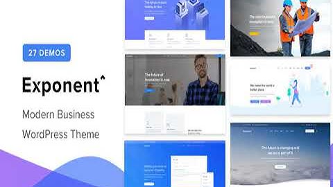 Exponent - Modern Multi-Purpose Business WordPress theme Full Download Working