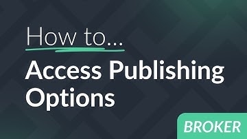 How to Access Publishing Options in Broker Dashboard from RealSatisfied