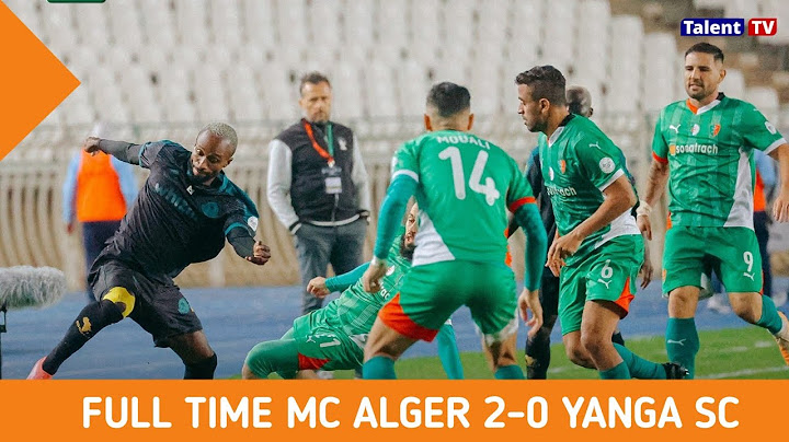 FULL TIME: Magoli yote Mawili Ya MC Alger| 2-0 | Yanga SC/ CAFCL| Klabu Bingwa Africa