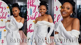 Bride diaries: Bridal shower dresses, Babyboo fashion try on haul!