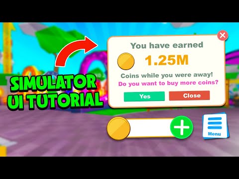 How To Make ROBLOX SIMULATOR UI Tutorial | Roblox Visuals Tutorial