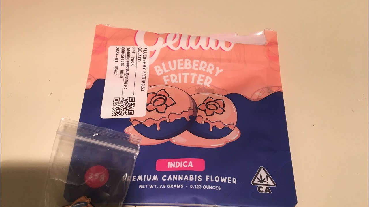 Gelato blueberry fritter strain review