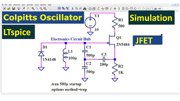 How to Simulate a JFET-Based Colpitts Oscillator in LTSpice