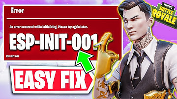 Fix Fortnite "An error occurred while initializing. Please try again later" ESP-INIT-001 (PS5/Xbox)