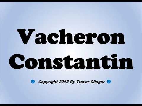 Vacheron constantin pronounce Clearance