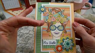 How You can Make 3 cards, 3 projects with two 12x12 papers and one Stamp set