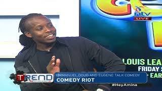 Emmanuel, Doug and Eugene Mbugua speak about comedy, Comedy Riot