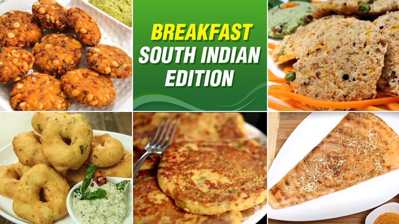 6 South Indian Breakfast Recipes | Instant Rava Dosa | Oats Idli | Medu Vada | Veg Breakfast Ideas | Rajshri Food