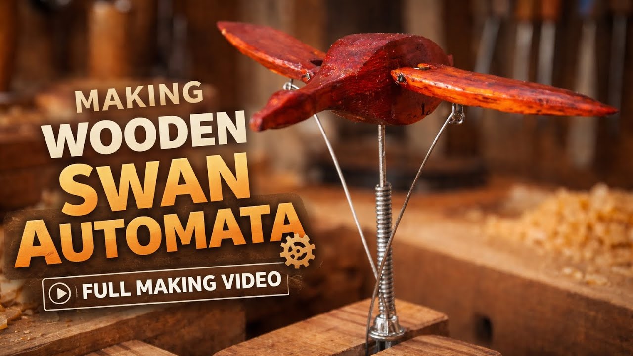 How to Make a Moving Wooden Swan Automata - YouTube
