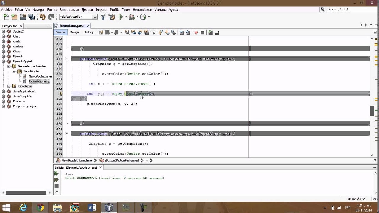Creando un paint en java (APLET) - YouTube