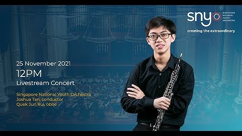 SNYO Livestream Concert, 25 November, 12pm