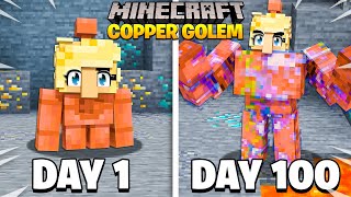 Playing as a Baby COPPER GOLEM In Minecraft!