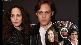 Mary-Louise Parker, 55, poses at the opening night of A Soldier's Play with the teen son she had wit
