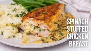 Spinach Stuffed Chicken Breast l The Recipe Rebel