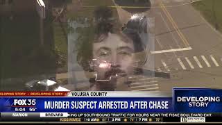 Murder suspect arrested after police chase