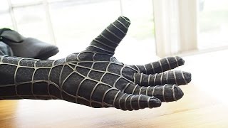 Spider-Man Making the Black Suit Glove - How to Glue the Webs