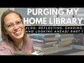 Purging my home library vlog reflecting sharing and looking ahead part 1