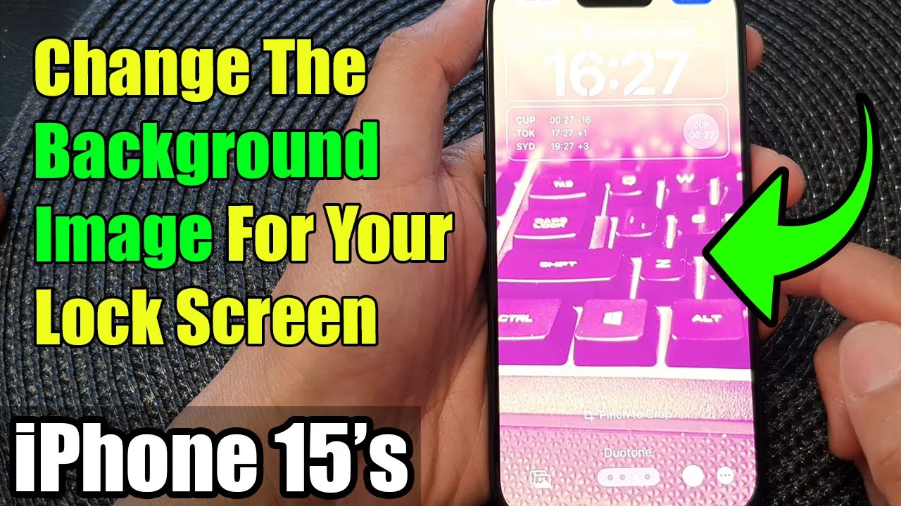 iPhone 15/15 Pro Max: How to Change The Background Image For Your Lock ...