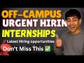 🔥Off campus 2025 Hiring opportunities || Fresher hiring Internships @NextZencareer
